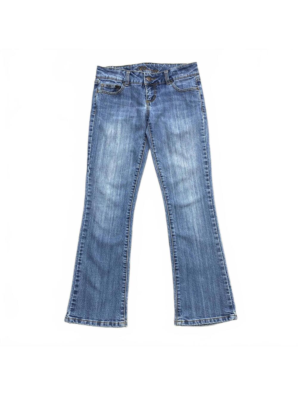 Vintage Bluenotes Paris Low Rise Bootcut Jeans Women's Sz 27x30 Y2K 2000s Blue